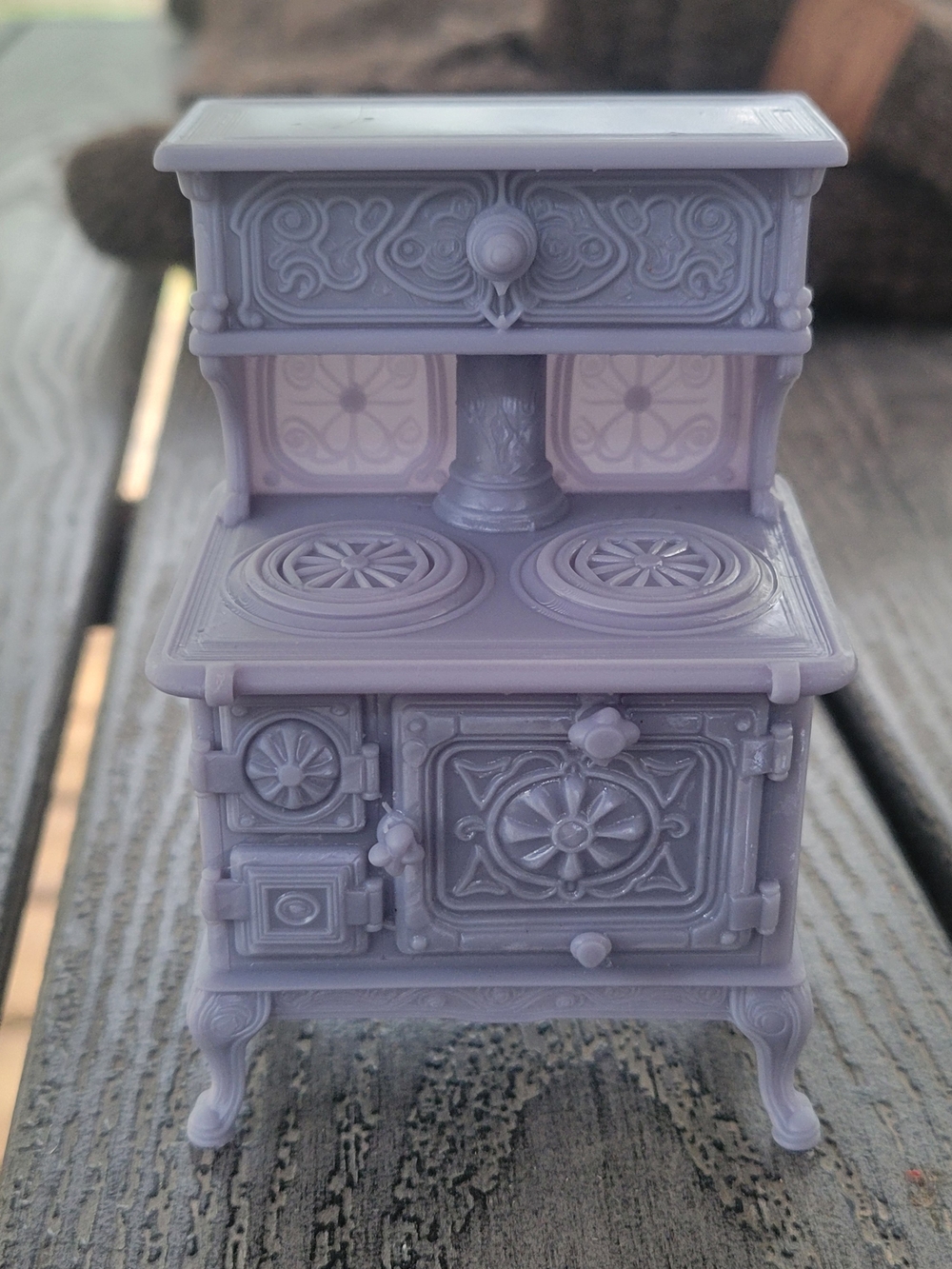 Antique Dollhouse Stove Miniature 1:12 Scale 3D Printed Resin Unpainted